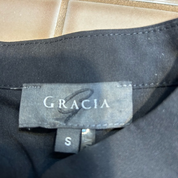 Gracia S shirt dress long sleeve black - Picture 2 of 5